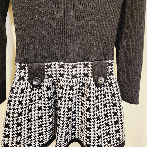 Maggie Zoe Black Girls Sweater Dress size ( 5-6 )M - Picture 7 of 9